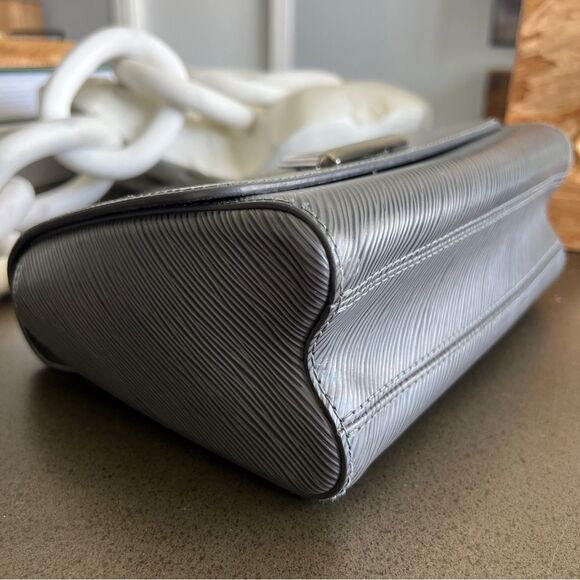 LOUIS VUITTON Authentic Twist MM Gunmetal Silver Color - Picture 9 of 16